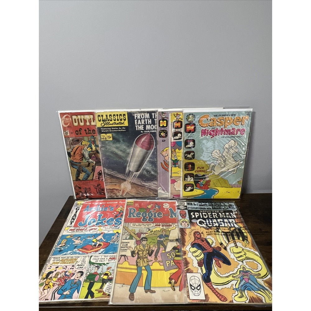 VTG Mixed Comic Lot: Richie Rich, Archie, Casper,‎ Marvel Team Up Spider-Man ++